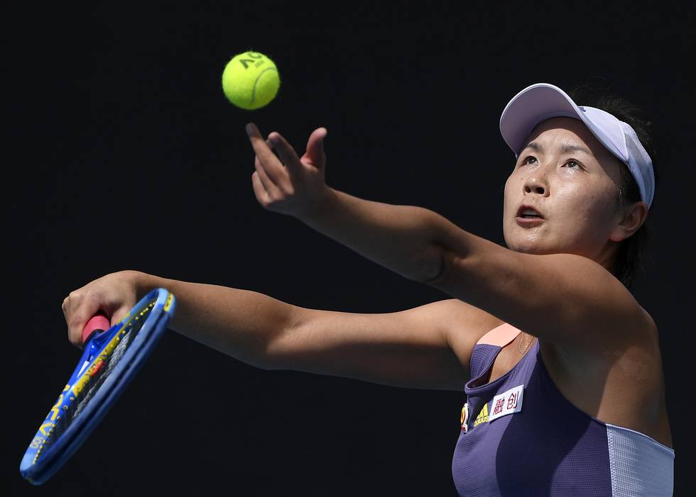 Saken om tennisprofilen Peng Shuai har engasjert en hel verden. Foto: Andy Brownbill / AP / NTB