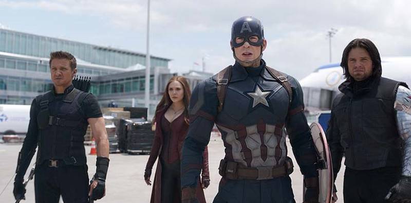 Captain America: Civil War overbeviser Dagsavisens anmelder som film og som sjangerøvelse. FOTO: FILM FRAME/THE WALT DISNEY COMPANY