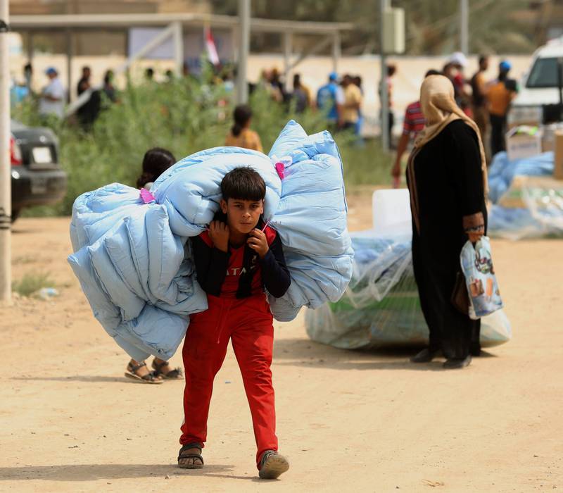 USA har hittil prioritert flyktninger fra Irak. Her fra en flyktningleir vest i Bagdad. FOTO: NTB SCANPIX