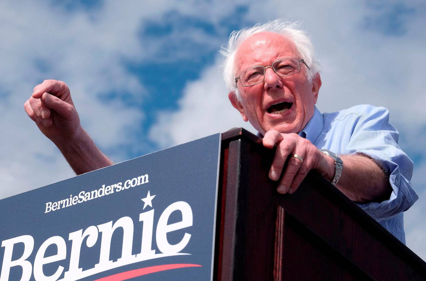 Bernie Sanders er favoritt foran de neste viktige slagene blant Demokratene. Foto: NTB scanpix
