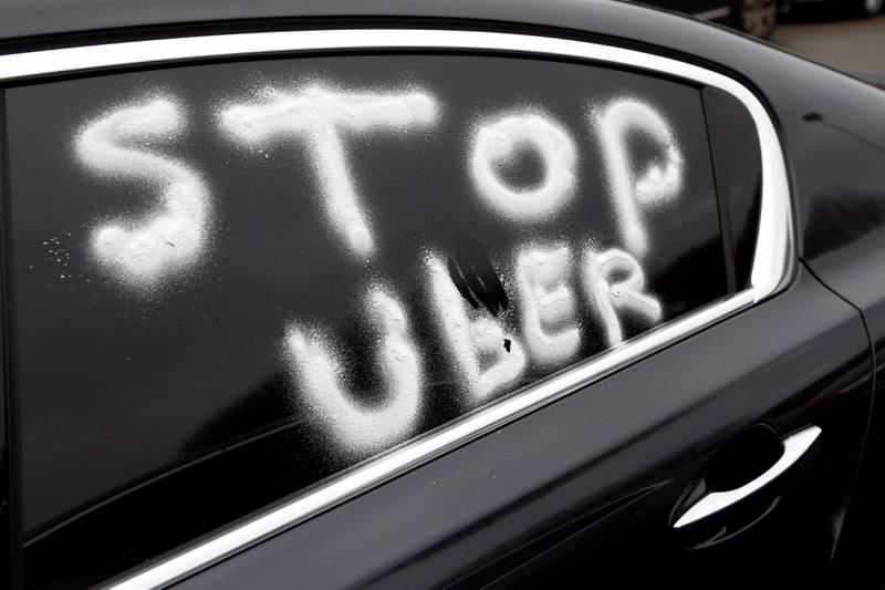 Noen gir konkret uttrykk for at de ikke liker Uber. FOTO: NTB SCANPIX