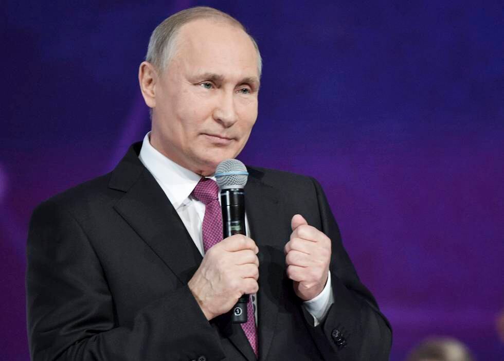 Vladimir Putin er klar for seks nye år i presidentstolen. Han har regjert landet siden 2000.