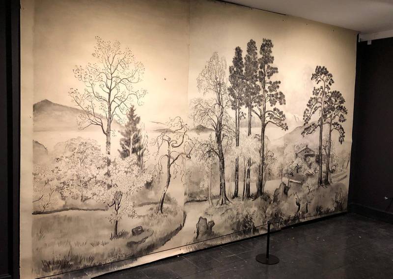 landskap: Lul Krag skildret Vestlandet i sine enorme kull- og tusjtegninger, Utstillingen viser hennes verker montert på enorme veggfelter for første gang på mer enn 100 år.