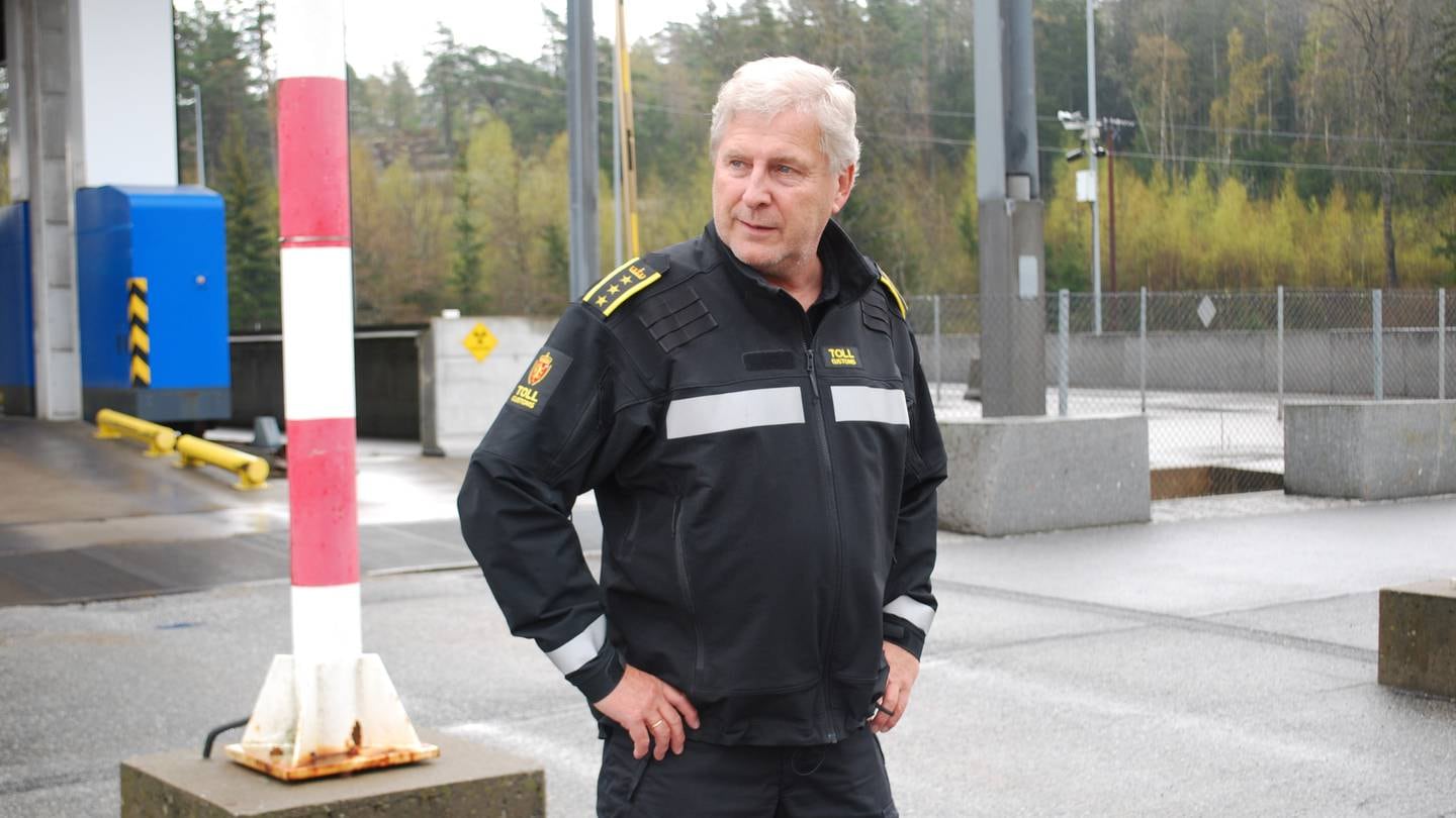 Seksjonssjef Per Kristian Grandahl ved Svinesund tollsted.