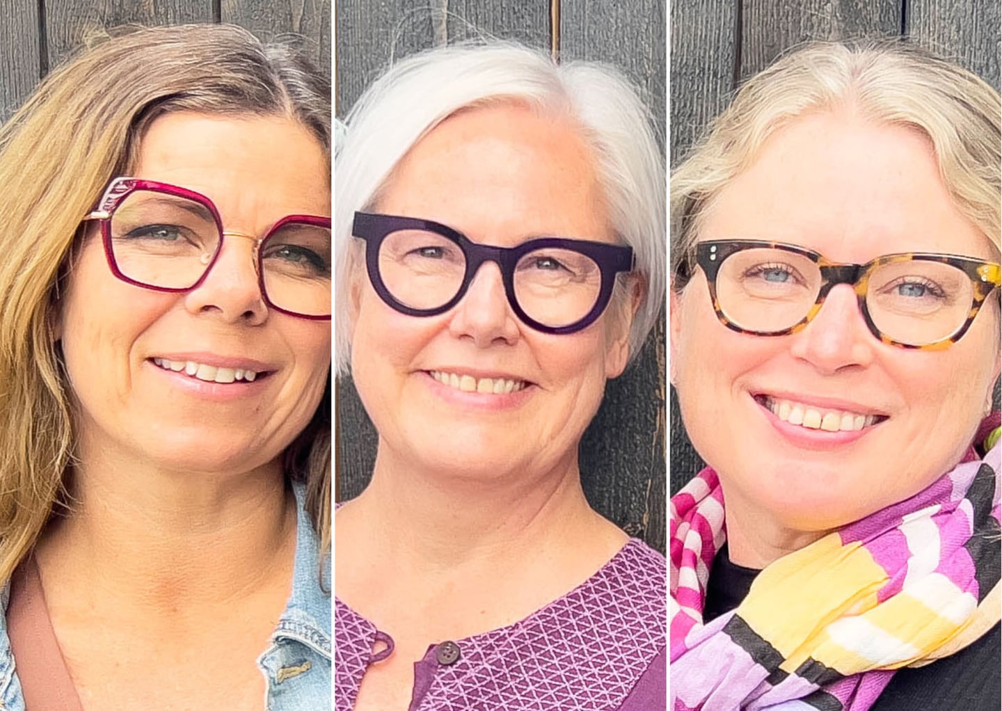 Gro Horgen Vikesdal, Rigmor Baraas og Ellen Svarverud ved Nasjonalt senter for opptikk, syn og øyehelse (USN).