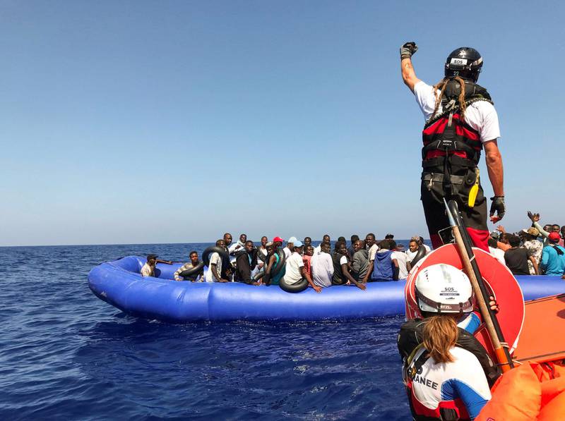 Det norskeide skipet Ocean Viking, som driftes av SOS Méditerranée og Leger Uten Grenser, har drevet redningsarbeid i Middelhavet, som her i august da 81 migranter ble reddet. FOTO: ANNE CHAON/NTB SCANPIX