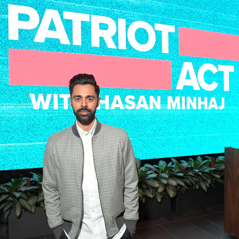LOS ANGELES, CALIFORNIA - APRIL 06: Hasan Minhaj attends "Patriot Act w/ Hasan Minhaj" ATAS official screening & reception at Netflix Home Theater on April 06, 2019 in Los Angeles, California.   Charley Gallay/Getty Images for Netflix/AFP
== FOR NEWSPAPERS, INTERNET, TELCOS & TELEVISION USE ONLY ==