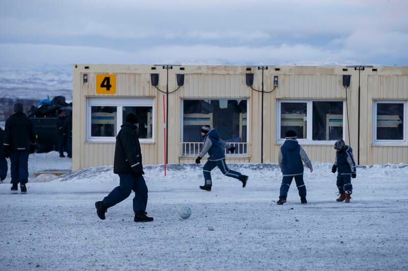 Dette illustrasjonsbildet viser Vestleiren i Kirkenes, dit flyktningene som passerte den norsk-russiske grensa på Storskog ble plassert i 2015, før de ble sendt videre til mottak andre steder i landet.