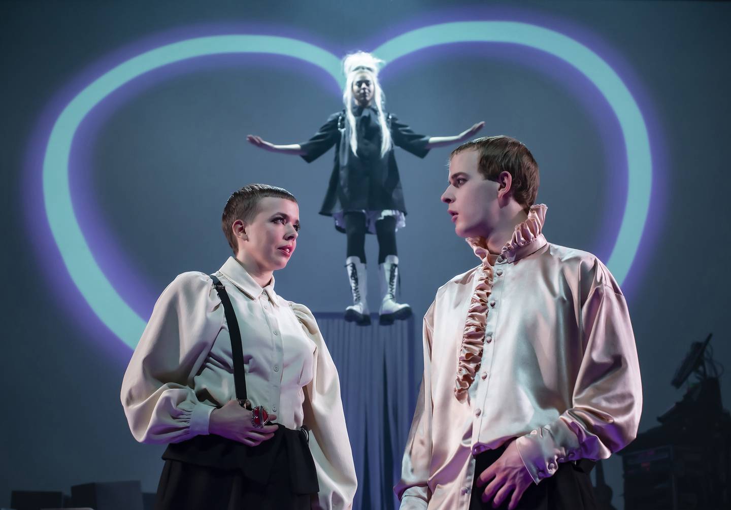 Carl Martin Eggesbø  og Ragne Grande i «Romeo og Juliet» på Trøndelag Teater, 2021