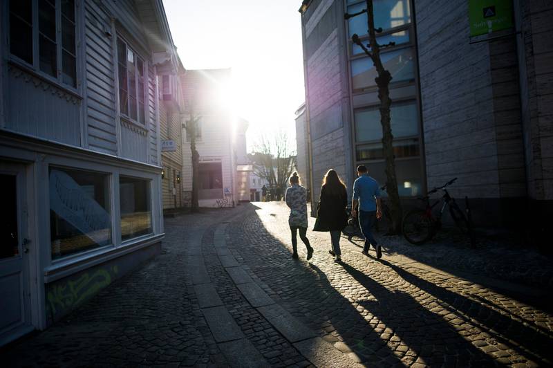 Tirsdag ble det slått ny varmerekord i februar for Stavanger. Sølvberget stavanger sentrum