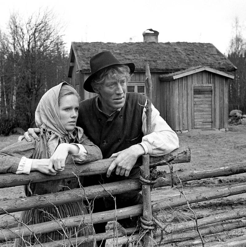 Liv Ullmann og Max von Sydow i rollene som Kristina og Karl-Oskar på 70-tallet.