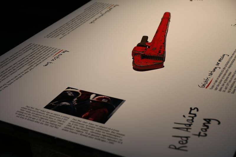 Red Adairs tang har vært med på å navngi utstillingen. Foto: Ingeborg Schriwer