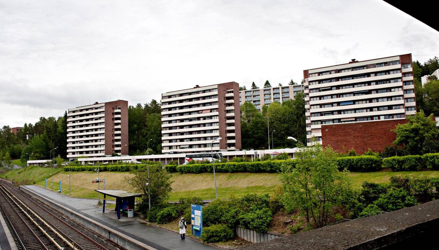 konflikt: Det var på Bogerud senter, ved T-banestasjonen det oppsto bråk på mandag.