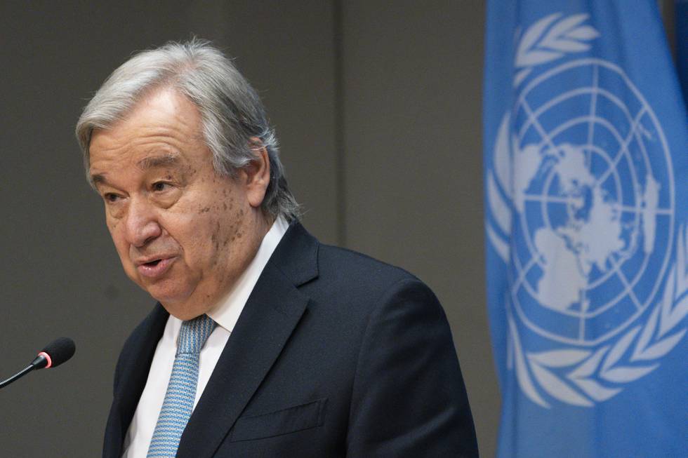 FNs generalsekretær António Guterres ber om at angrepet etterforskes. Arkivfoto: Mary Altaffer / AP / NTB