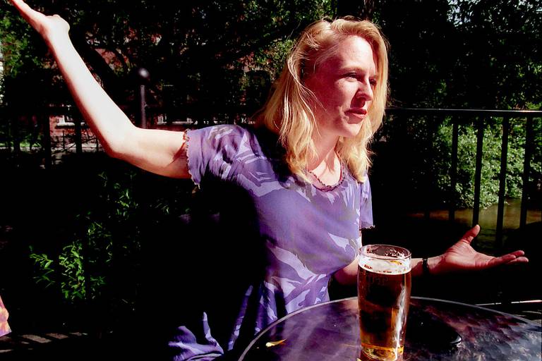 Anniken Huitfeldt fra intervjuet på Blå i Oslo sommeren 1998.