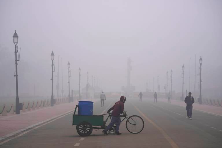 Hverdag i New Dehli, en av verdens mest forurensede byer.