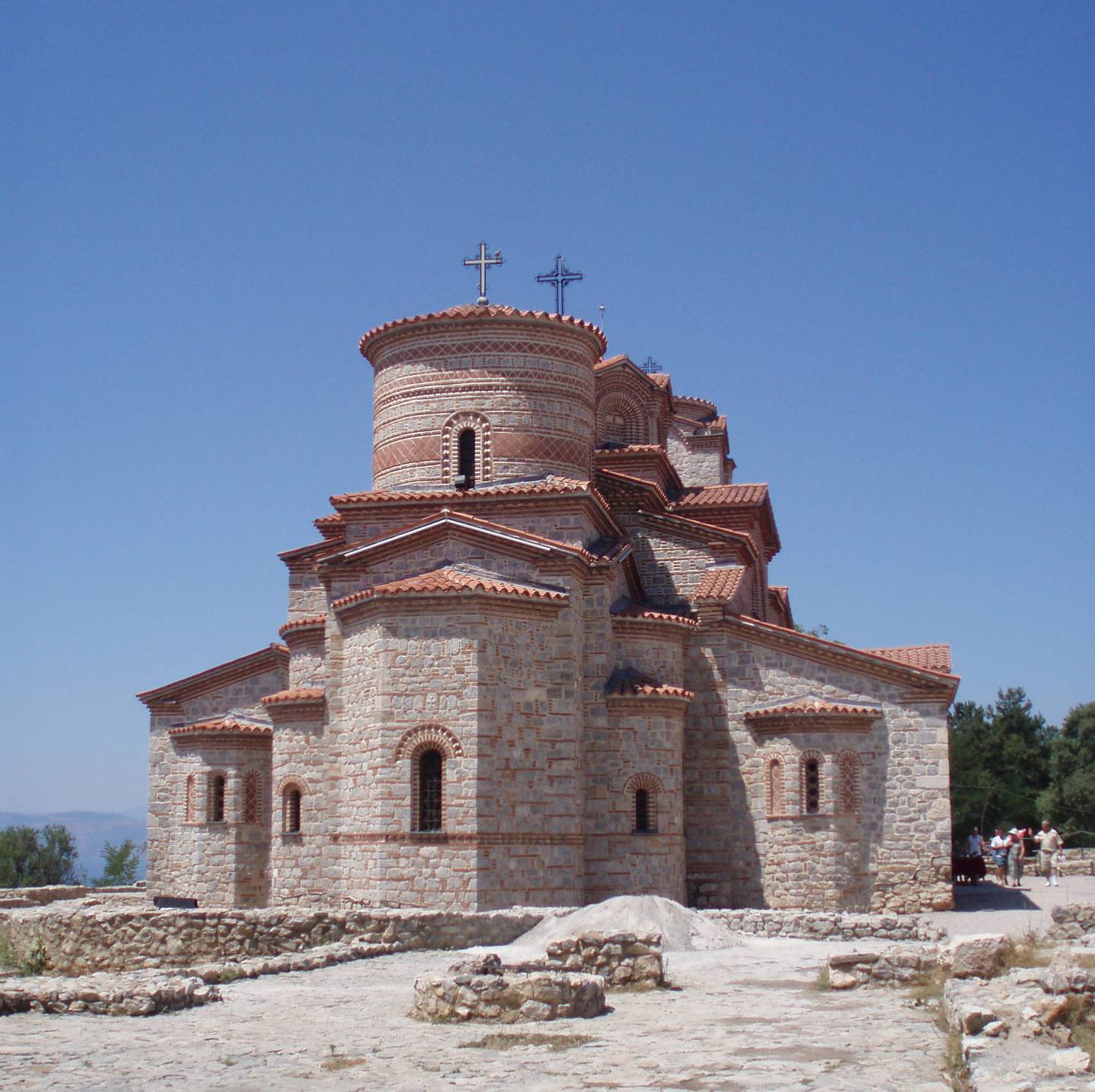 St. Klement og Pantheleimon-kirken i Nord-Makedonia, som er det billigste ferielandet i Europa, ifølge indeks