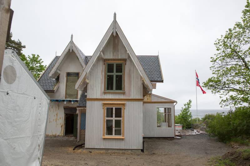 Edvard Munchs gamle hjem i Hvitsten er i ferd med å pusses opp til sin originale stand.