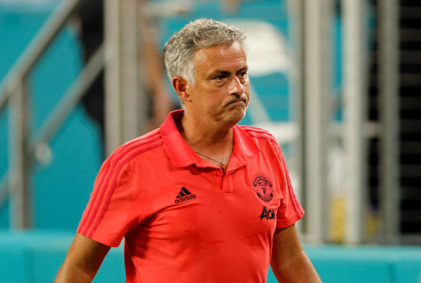 Soccer Football - International Champions Cup - Manchester United v Real Madrid - Hard Rock Stadium, Miami, USA - July 31, 2018   Manchester United manager Jose Mourinho   REUTERS/Andrew Innerarity