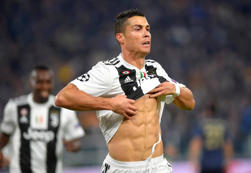 Soccer Football - Champions League - Group Stage - Group H - Juventus v Manchester United - Allianz Stadium, Turin, Italy - November 7, 2018  Juventus' Cristiano Ronaldo celebrates scoring their first goal   REUTERS/Massimo Pinca     TPX IMAGES OF THE DAY
