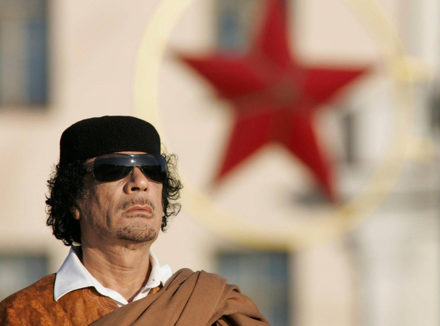 BLE DREPT: Muammar Gaddafi ble avsatt og senere drept etter opprøret i Libya i 2011, som ble hjulpet av NATO-bombing. Her er han i 2008 FOTO: NTB SCANPIX