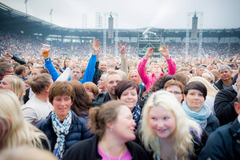 Mods-konsert på Viking stadion i 2012. Foto: Erik Holsvik