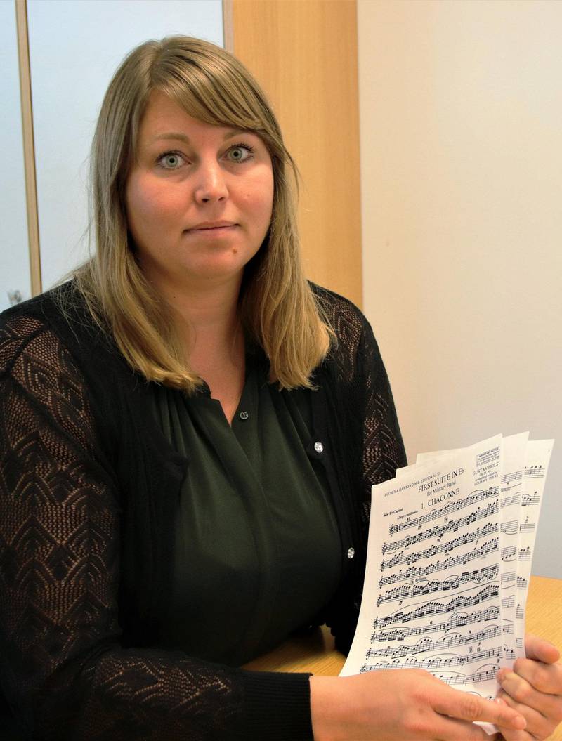 Hjertesukk: Styremedlem Cathrine Eidal i konsertorkesteret er selv en av Norges beste klarinettister. FOTO: PRIVAT
