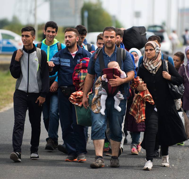 Østerrike er blitt gjennomfartsåre for flyktninger på vei fra Ungarn til Tyskland. FOTO: NTB SCANPIX
