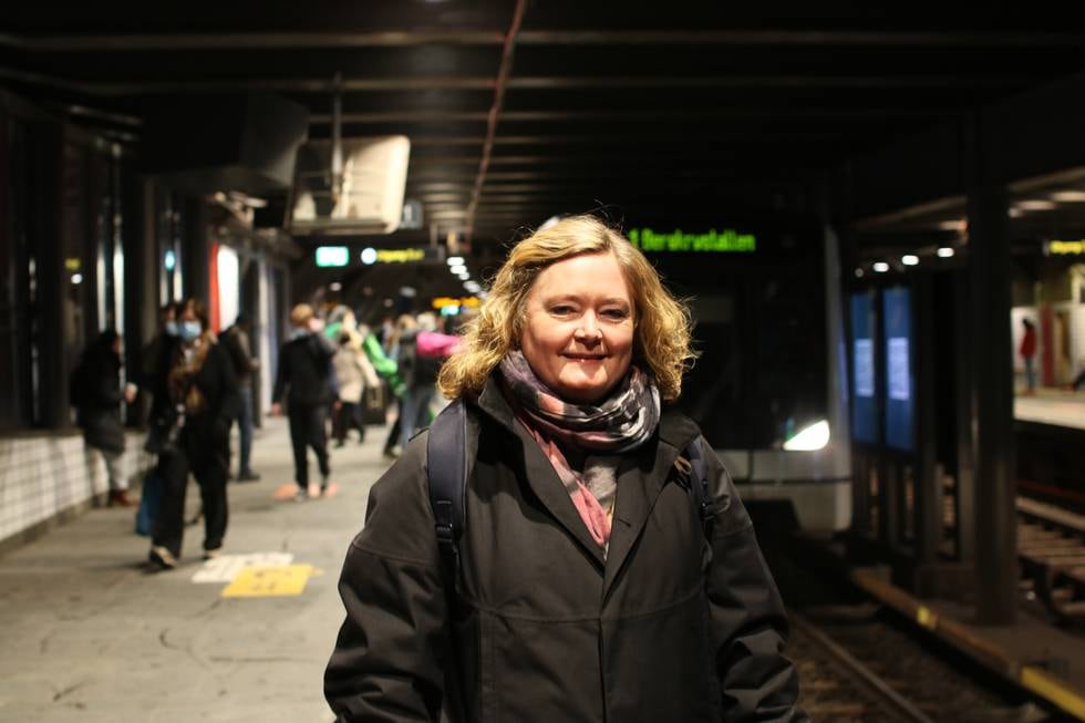 Anne Rygg på Nasjonalteatret T-banestasjon