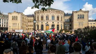 Frp-topp anmelder Palestina-demonstrasjon i Oslo