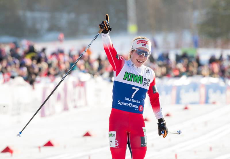 Konnerud 20200201. 
Marie Helene Fosseholm under 15 km klassisk  på ski på Konnerud.
Foto: Terje Pedersen / NTB scanpix