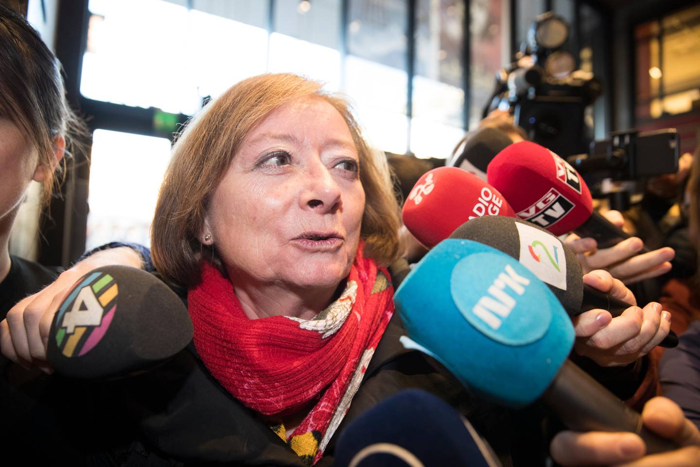 OSLO  20180108.
Lise Christoffersen ankommer Arbeiderpartiet sitt sentralstyremøte mandag
Foto: Berit Roald / NTB scanpix