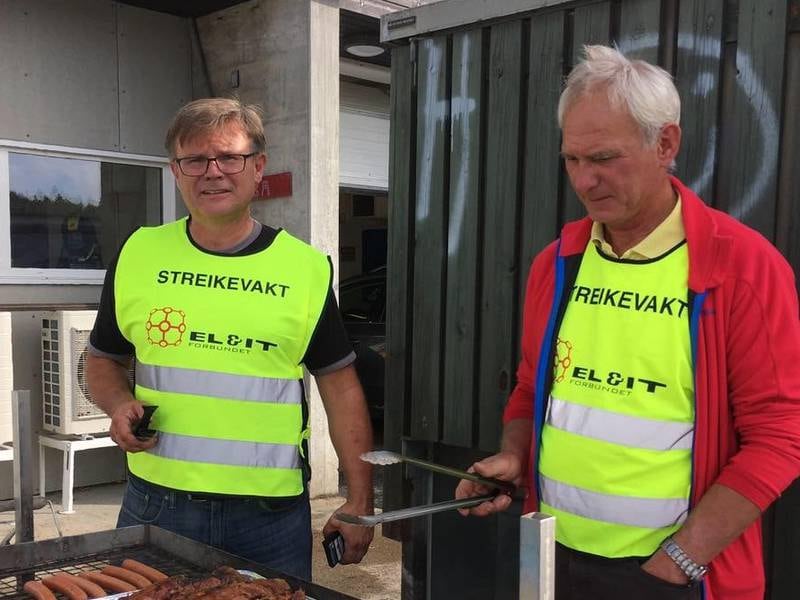 Tillitsvalgt og ansatterpresentant i styret til Øvre Eiker Energi AS, Geir Wamstad. Her fotografert under en sju uker lang streik høsten 2016.