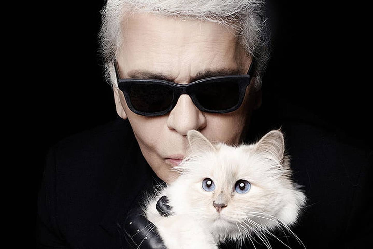 Karl Lagerfeld og Choupette. Katten arvet hans formue.
