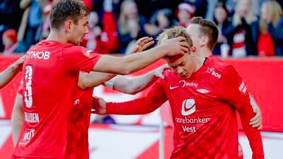 Heggebø avverget Brann-nedtur med sen scoring mot HamKam: – Kjempedeilig