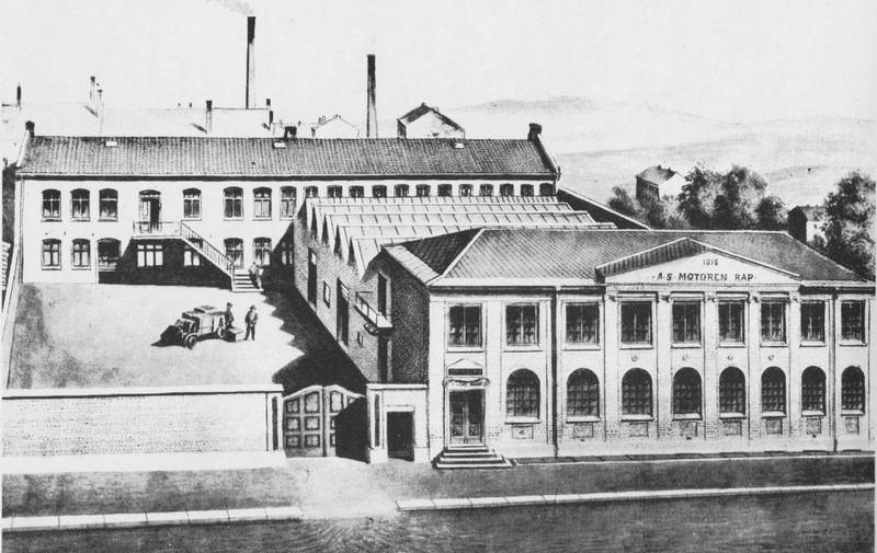 Motorfabrikken Rap (seinere Motoren Rapp) ble etablert i 1907. Produksjonen starta opp i leide lokaler i Malmøgata 5 hvor et steinhoggeri (Grønseths stenhuggeri) tidligere hadde holdt til. Ny fabrikkbygning ble reist i 1916.