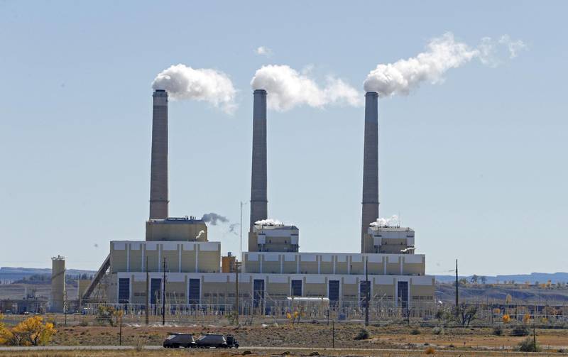 Et kulldrevent kraftverk i Utah i 2017.