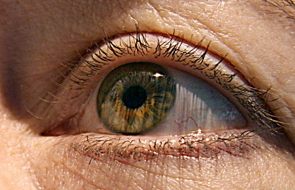 (FILES) This file photo taken on April 24, 2007 shows a cloes-up of a woman's eye.
An experimental treatment may significantly slow the progression of the blindness-causing disorder macular degeneration, in what would mark the first therapy of its kind, research showed on June 21, 2017. There are currently no available treatments to stymie macular degeneration, the leading cause of blindness in people aged 60 and older. More than five million patients globally are affected by a form of the condition known as geographic atrophy, which causes lesions on the retina.
 / AFP PHOTO / KAREN BLEIER