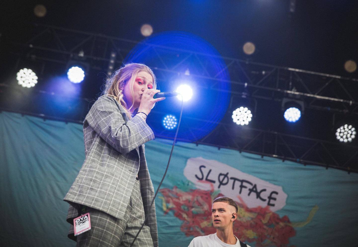 Sløtface spilte på Øyafestivalen i 2018. Om de returnerer i år, kunne de ikke si noe om. Foto: Siri Ø. Eriksen