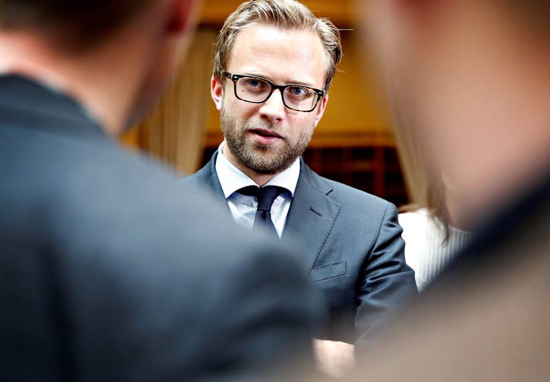 Nikolai Astrup, leder i Høyres EU-utvalg, mener debatten i Fellesforbundet om EØS var preget av lite kunnskap, og skylder på Arbeiderpartiet. FOTO: MARTE CHRISTENSEN/NTB SCANPIX