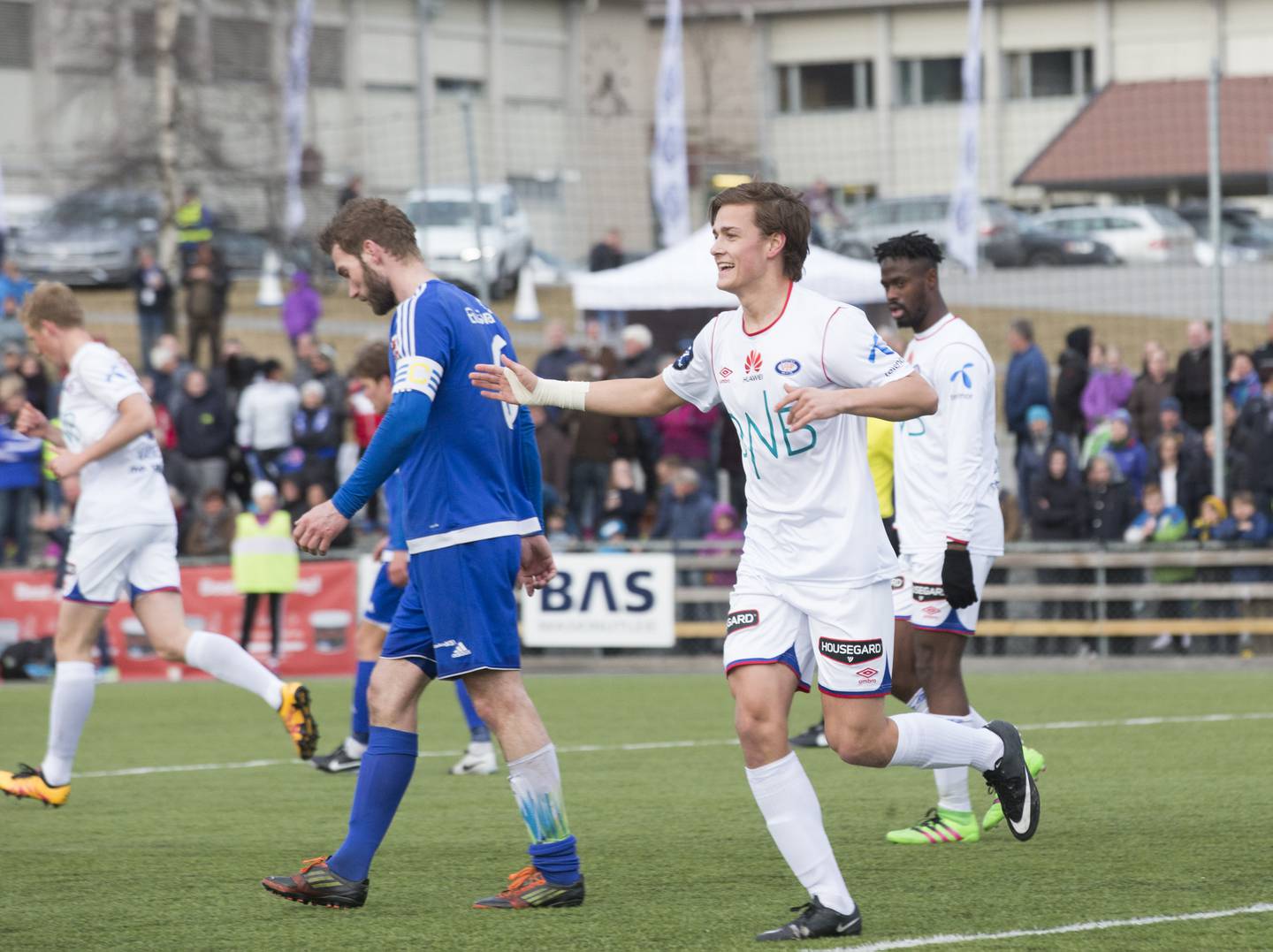 Henrik Udahl i 2016, da han scoret sitt første seniormål for Vålerenga mot Løten i cupen som 19-åring. 
Foto: