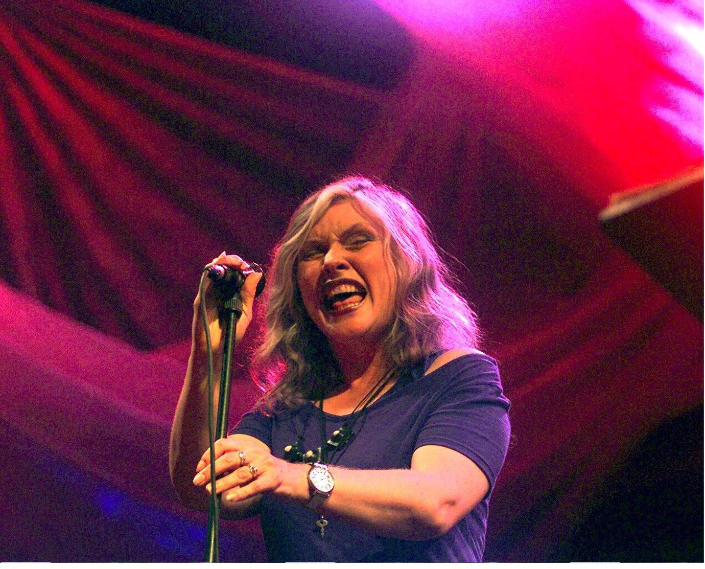 Debbie Harry med The Jazz Passengers på Kongsberg Jazzfestival i 1997.