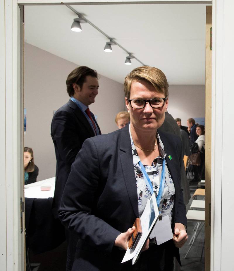 Norges klimaminister Tine Sundtoft. FOTO: BEIRIT ROALD/SCANPIX