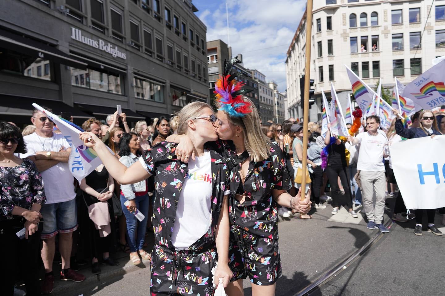 På grunn av koronapandemien blir det ingen parade under den første pride-markeringen i Moss. Her fra Oslo Pride i 2019.
