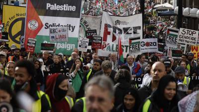 100.000 demonstrerte i London for våpenhvile i Gaza