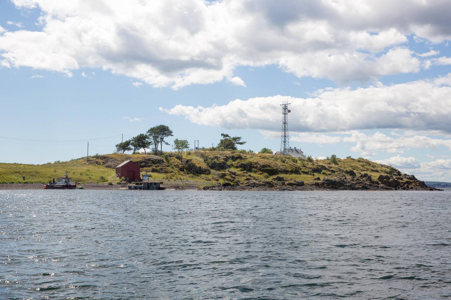 Gullholmen fyr i Oslofjorden. Drives nå av Moss kommune og leies ut av Oslofjorden Friluftsråd. 