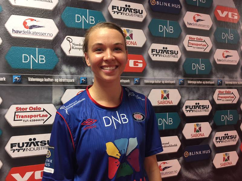 Stephanie Verdoia scoret det aller første målet på Vålerengas nye arena.
