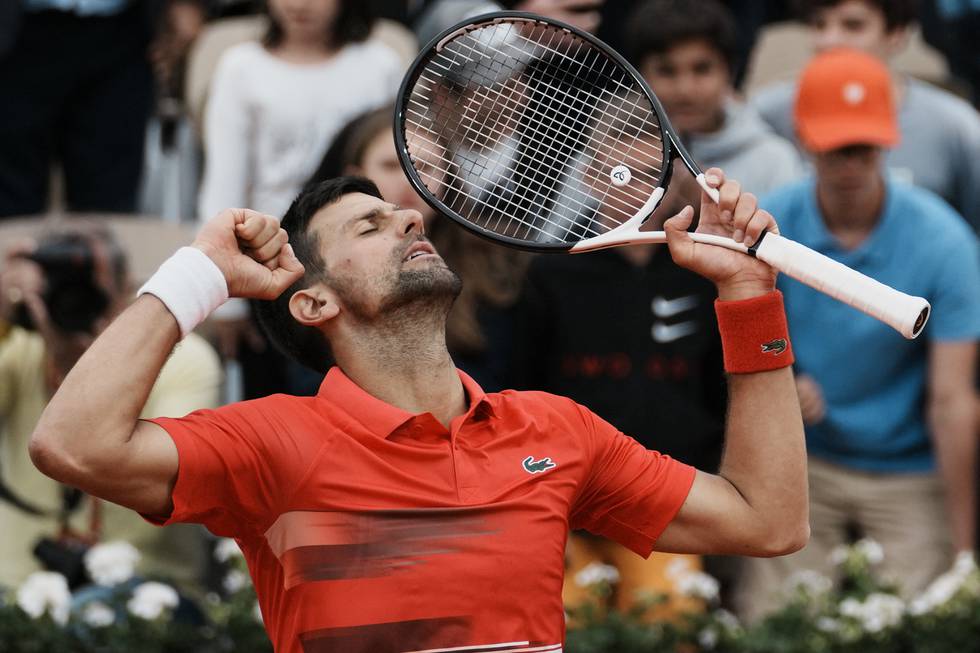 Novak Djokovic imponerte mest av favorittene i 2.-rundekampene i Roland-Garros onsdag. Foto: Thibault Camus, AP / NTB