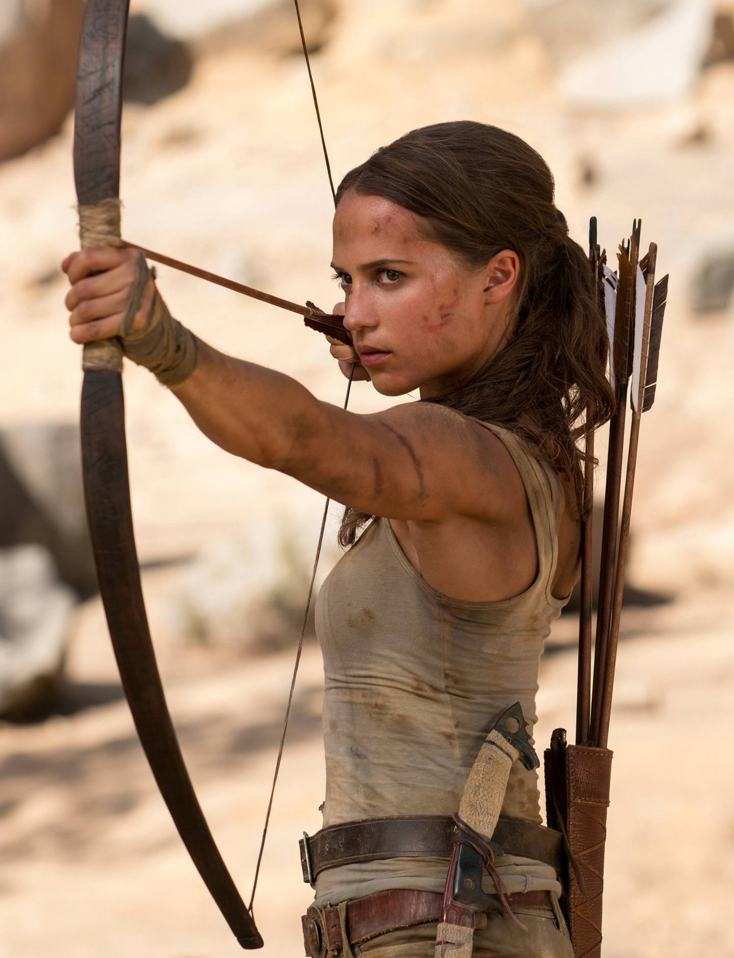 Alicia Vikander i rollen som Lara Croft i Roar Uthaugs «Tomb Raider». FOTO: SF STUDIOS