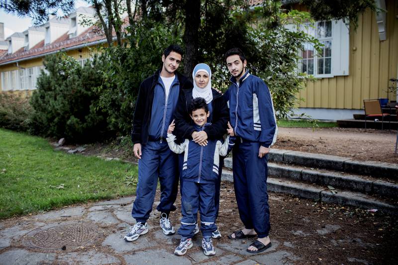 Rula Forlot Syria for å redde livet til sine sønner. De siste årene har familien levd i en krigssone i Damaskus. FOTO: HILDE UNOSEN